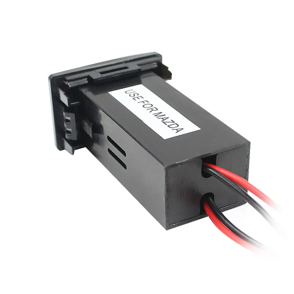 Выделенный автомобиль 5 в 2.1A двойной USB интерфейс зарядное устройство USB аудио вход Разъем Автомобильный мобильный телефон зарядное устройство адаптер для Mazda