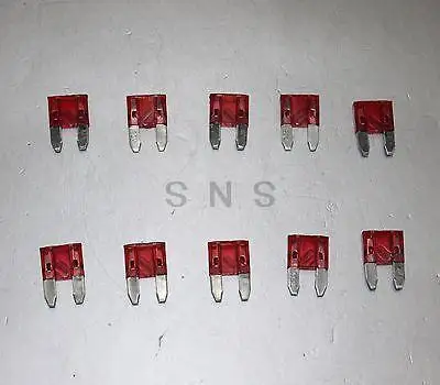 10А 10 ампер ATM Мини Лезвие Предохранитель автомобильные аудиоаксессуары SKF-08-10A 100 шт