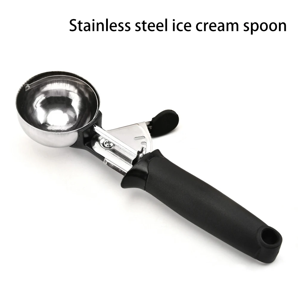 Ice Cream Scoop Stainless Steel Ice Cream Spoon Metal Icecream Cookie Scoop Melon Fruit Baller Ball Maker Kitchen Tools ice cream scoop