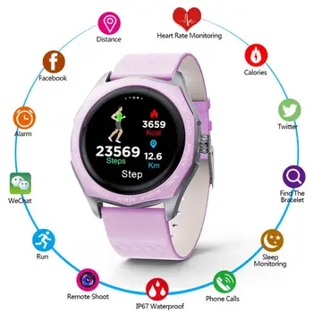 

2019 New Smart Watches V18 Color Screen Smartwatch Touch Screen Fitness Sport Waterproof Smart Watch