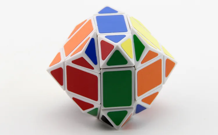 Синий трехслойный 12-слойный Rhombohedral Кубик Рубика креативный Забавный гладкообразный интеллект Кубик Рубика игрушка Грант из