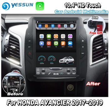 

YESSUN 10.4'' HD Super Screen For HONDA AVANCIER 2017~2019 Car Android Carplay GPS Navi maps Navigation Radio no CD DVD