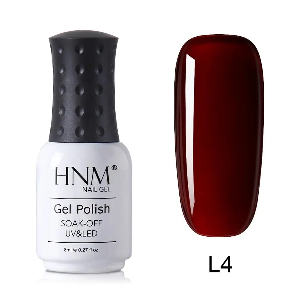 HNM Newest Metallic UV Gel Nail Polish DIY Narl Art Soak Off Hybrid Varnish LED Lamp Semi Permanent Paint Lucky Lacquer Enamel - Цвет: L4