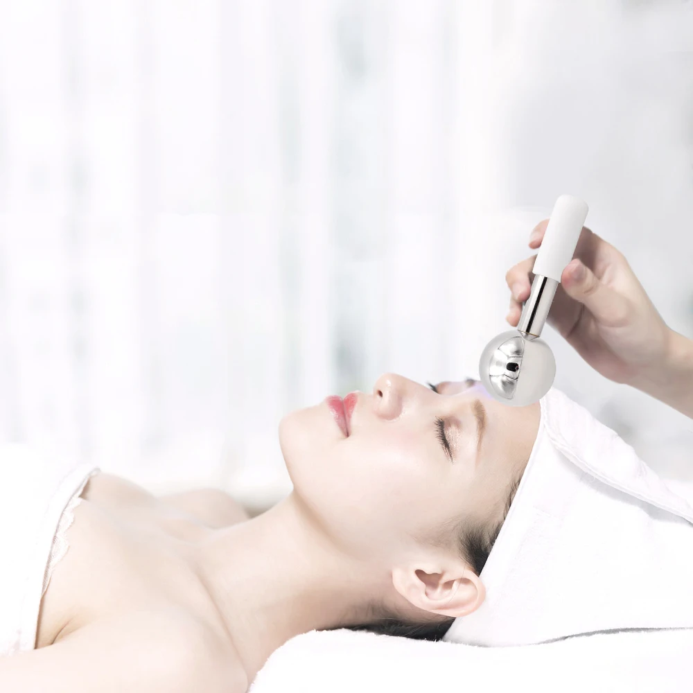 Stainless Steel Beauty Ice Globes Face Massager Cryo Massage Tools For Body And Neck Lift Skin Care Home Spa Facial Roller | Красота и