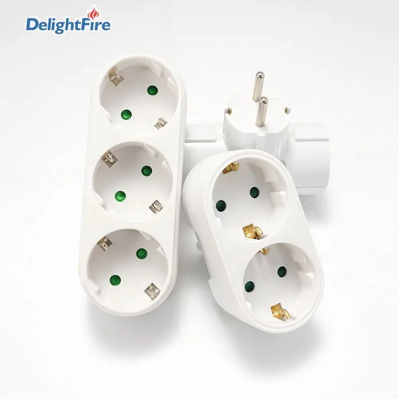 16A 250V Франция немецкая штепсельная вилка адаптер ЕС Стандартный переходник для