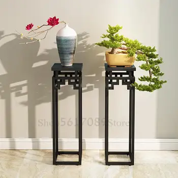 

Indoor flower stand household multi-layer storage flower shelf balcony decoration Chinese flower pot rack living room shelf