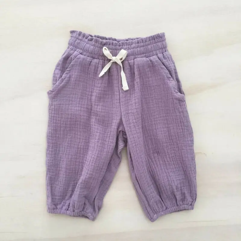 

Toddler girls leggings Baby Kids Girl Casual Wrinkled Bloomers Trousers Leggings infantil pantalon fille Pants roupa menina