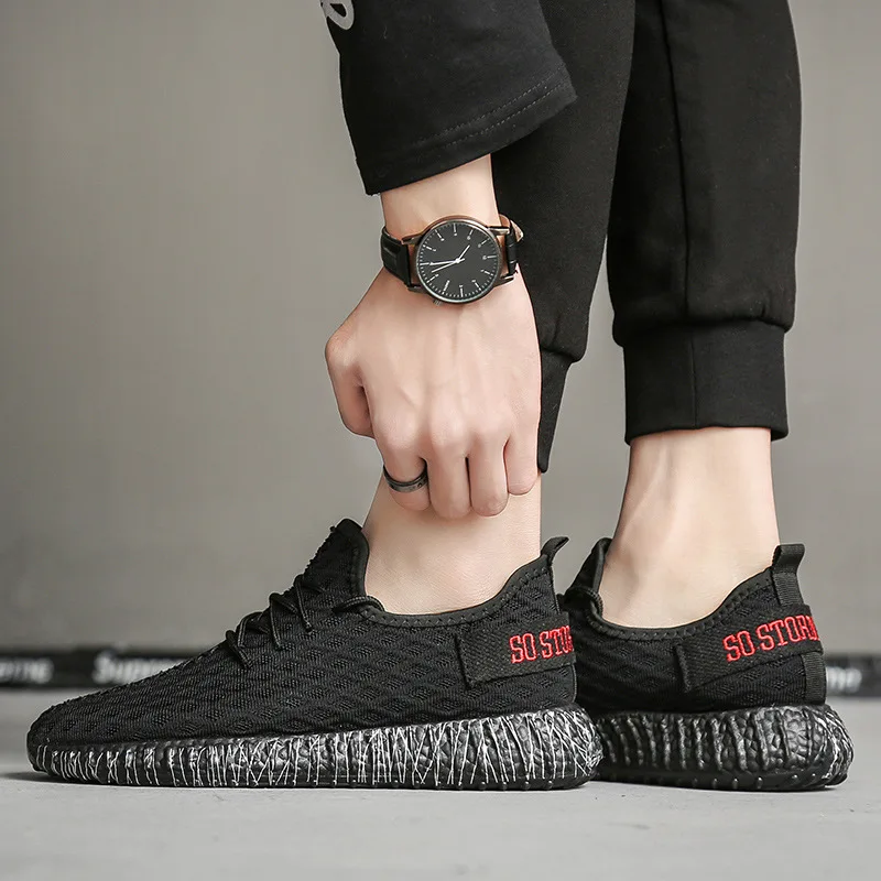 

Hot Selling 2019 Spring New Style Men Casual Sports Running Shoes Coconut Popcorn Combination Wearable MEN'S SHOES