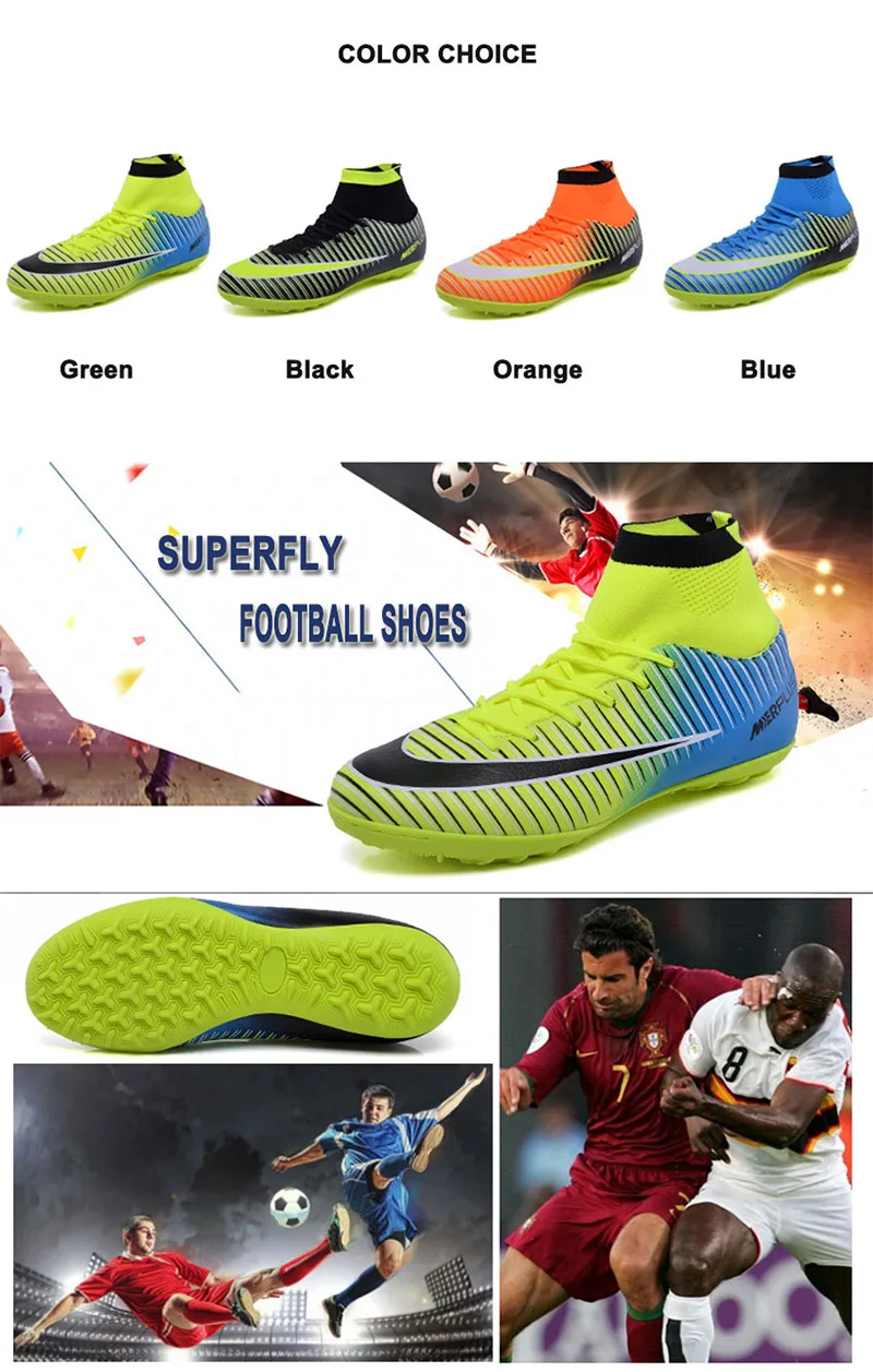 Профессиональная футбольная обувь футбольные бутсы мужские Детские тренировочные кроссовки противоскользящие Дышащие футбольные бутсы обувь для футбола