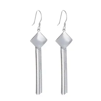 

S925 Sterling Silver Fashion Long Style Tassel Dangle Earrings Sexy Earrings Accessories Fashion Earrings for Women