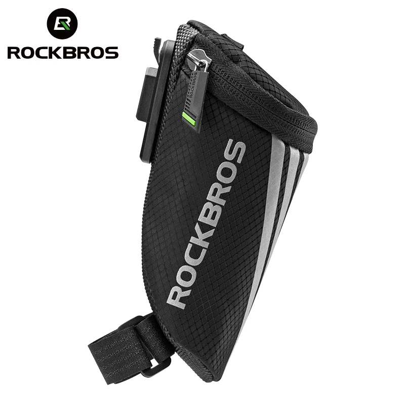 ROCKBROS Bike Bag Portable Reflective Saddle Bag Tail Seatpost Nylon