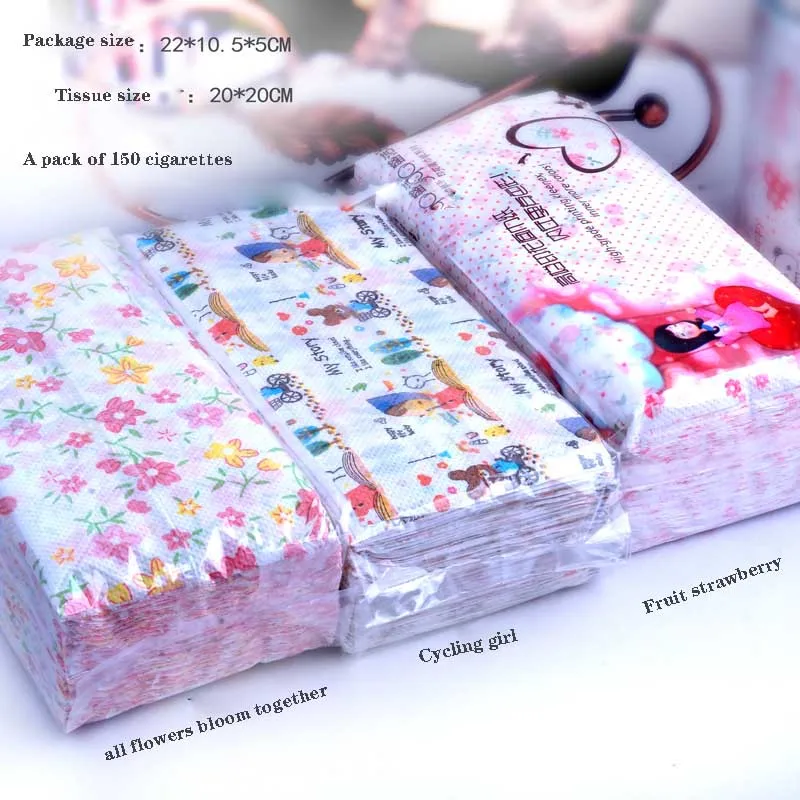 2 Pack Of Printing Paper Colored Facial Tissue 150 Household Paper Toilet Napkin Car
