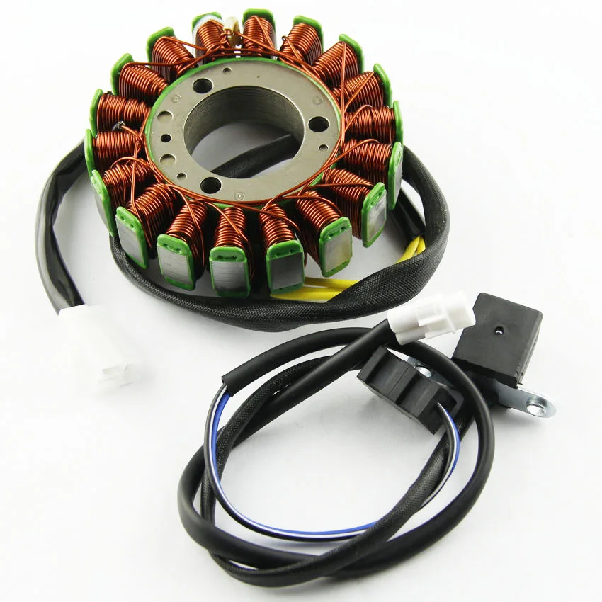 Мотоцикл магнитная катушка статора 18 полюсов 12V катушки для Kawasaki 21003-1128 210031128 KLF300 Bayou 300 2WD