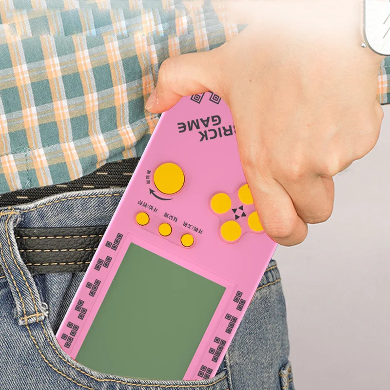 2022  Portable  Retro Gaming Tetris Console 4.1 Inch Large Screen Children's Nostalgic Pocket Game Console Kids Game Toys