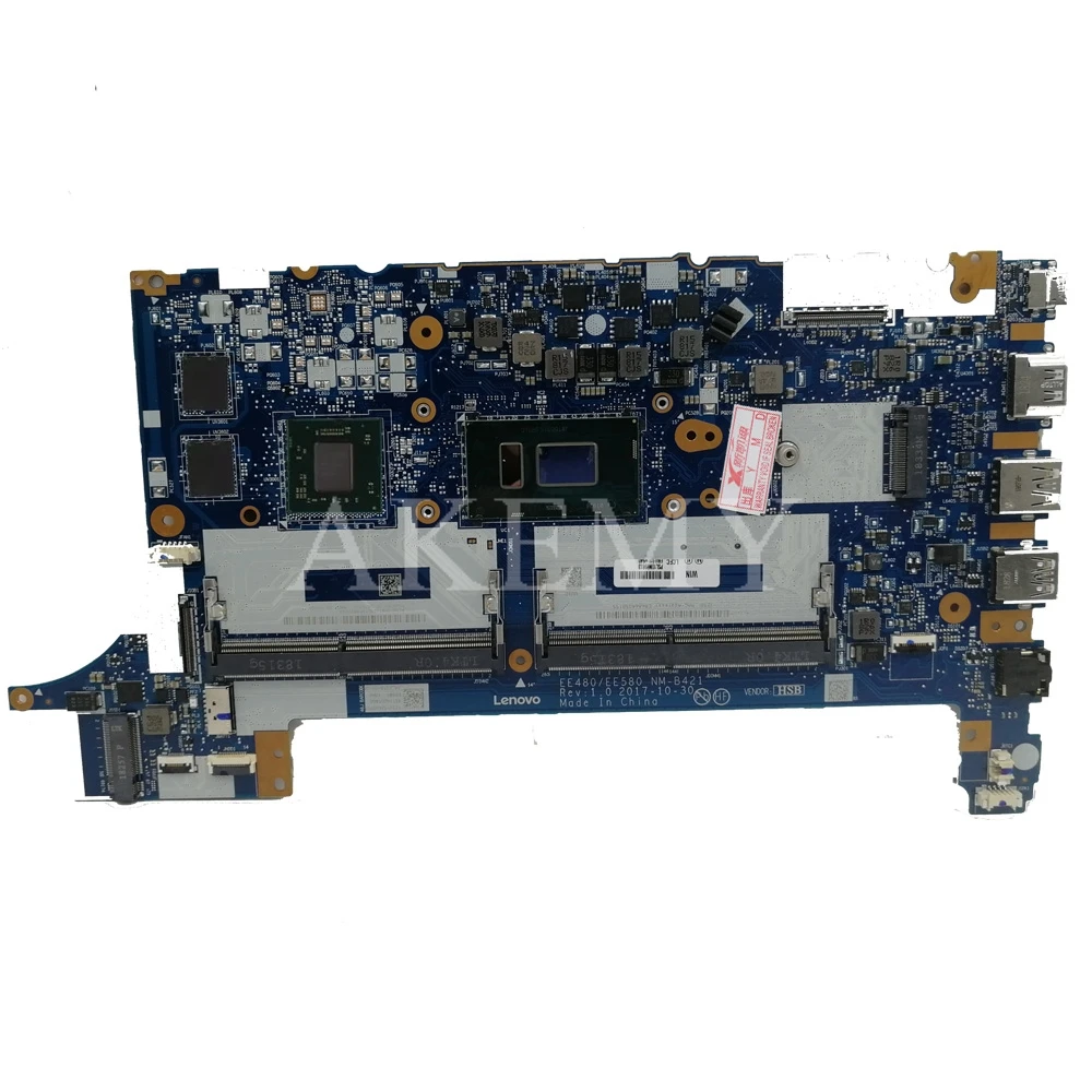 Akemy NM-B421 материнская плата для ноутбука ThinkPad E480 E580 01LW922 оригинальная материнская плата полностью протестирована с i5-8250/8350U 2 Гб