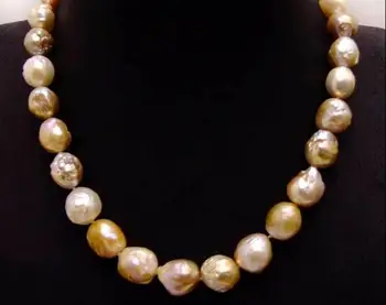 

10-13mm Multicolor Natural Edison PEARL Choker Necklace for Women 18" 36"