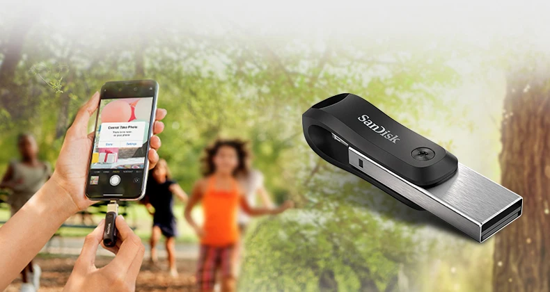 SanDisk USB флеш-накопитель iXPand U диск OTG разъем Lightning USB3.0 палка 256 ГБ 128 ГБ MFi для iPhone и iPad ручка-накопитель IX60N
