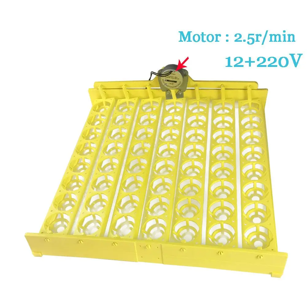 12V Многофункциональный 56 пластиковый лоток для яиц автоматический поворот яиц с мотором для YZ8-48 YZ-96A мини-Брудер инкубатор запчасти аксессуар - Цвет: 12V
