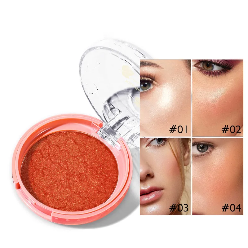 4 цвета пигментные румяна палитра румян для макияжа лица контурные пудра матовые