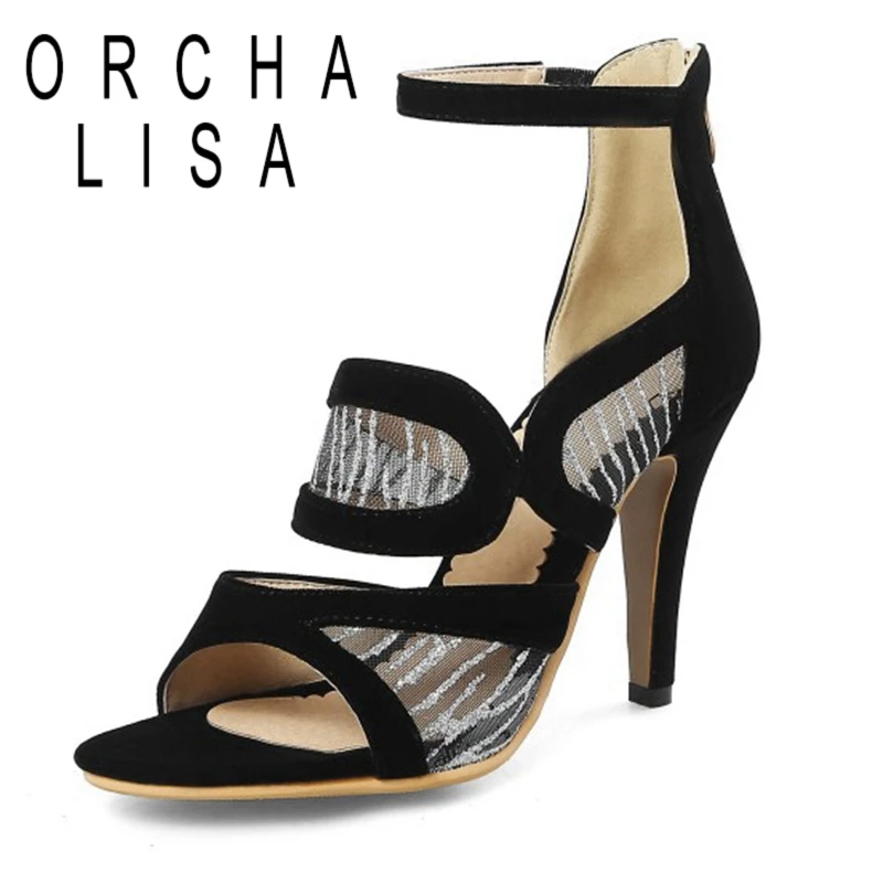 ORCHA LISA/2020 летние женские Босоножки с открытым носком Сандалии ремешками на 9 5