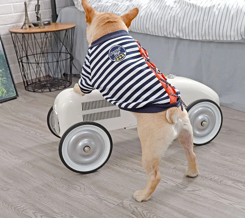 Hoopet Pet собачья одежда в полоску рубашки для собак для маленьких средних собак осенняя одежда для домашних животных или французская одежда для бульдога
