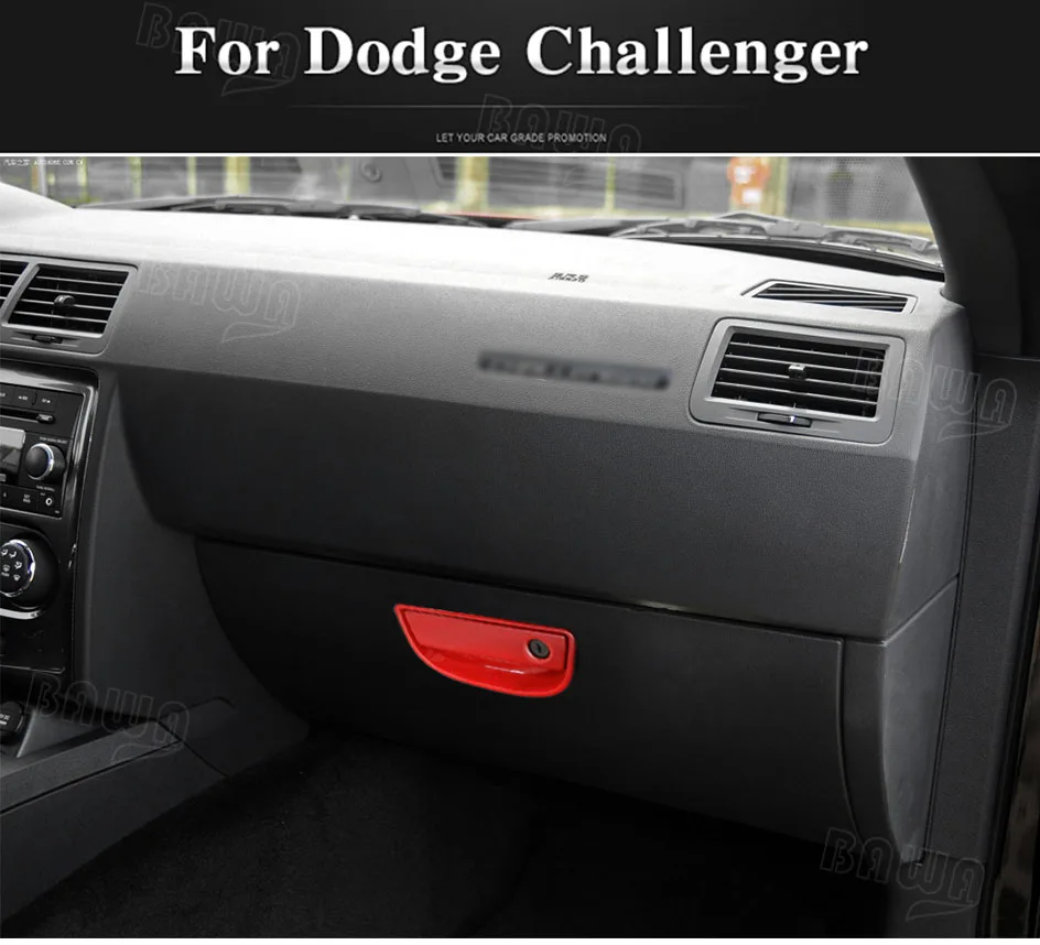 BAWA Co-pilot коробка для хранения ручка декоративная крышка наклейки для Dodge Challenger 2009- интерьер молдинги аксессуары