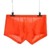 Men's Ice Silk Boxer Pants Breathable Panties Male Large Convex Pouch Ultra Thin Boxer Shorts Sexy Underwear For Men 4