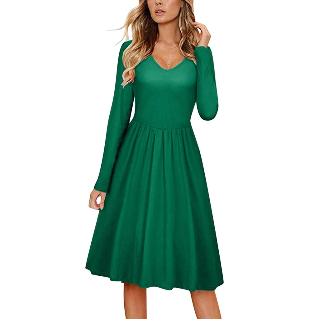 

Knee Length Women's Summer Dress Autumn Backless Dresses Adjustable Spaghetti Strap Tie Back Plain Dress Ladies Girls 730