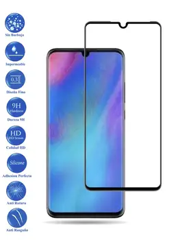

Protector de Pantalla para Huawei P30 Lite Negro Completo Cristal Templado