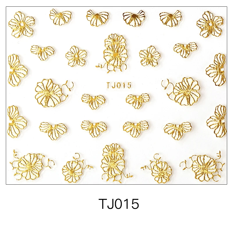 XQXTH-03 3D Nail Stickers Straight Curved Liners Stripe Tape Wraps Geometric Nail Art Decorations - Цвет: XQXTH-03