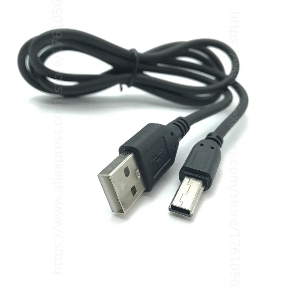Мини USB 2,0 плюс для синхронизации данных и зарядки Шнур адаптер «Папа-папа» Mini 5-контактный B лучшие черный длина кабеля для передачи данных usb Удлинительный кабель длиной 1 м