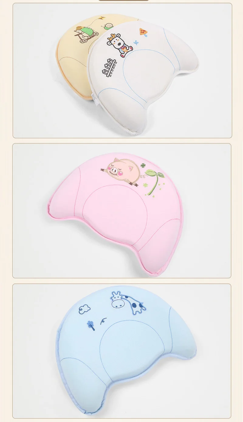Baby Pillow Memory Foam Newborn Nursing Pillow 0-2 Years Safety Odorless Baby Pillow Cartoon Print Bedding Infant