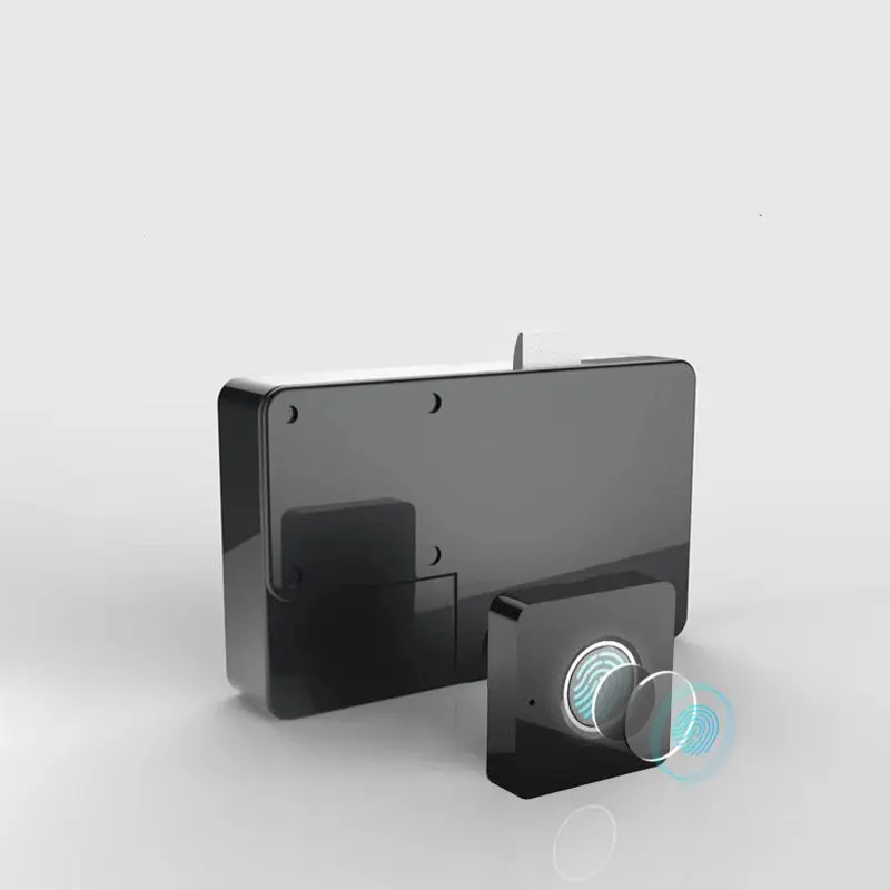  Drawer Fingerprint Lock Household Intelligent Furniture Shoebox Newspaper Box Security Protection B - 4000266338383