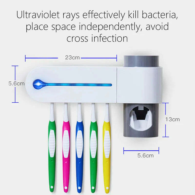 Xiaomi зубная щетка стерилизатор уф стерилизация Зубная щетка дезинфекция стойка всасывания стены Многофункциональный Умный дом ванная комната
