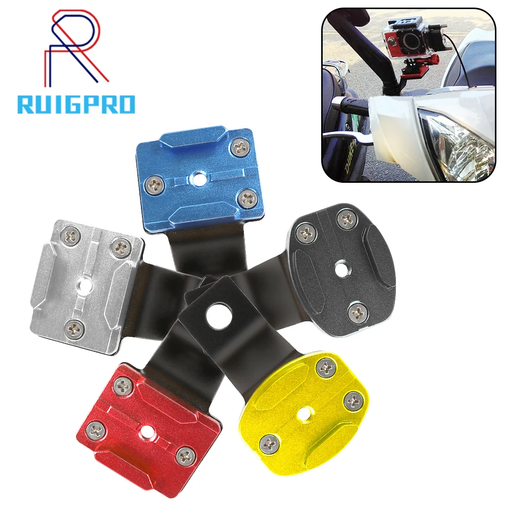 

Aluminum Bracket Holder Motorcycle Rear View Mirror Alloy Stent Fixed For Go pro Hero 7 6 5 4 3 for Xiaomi Yi 4K Action Camera