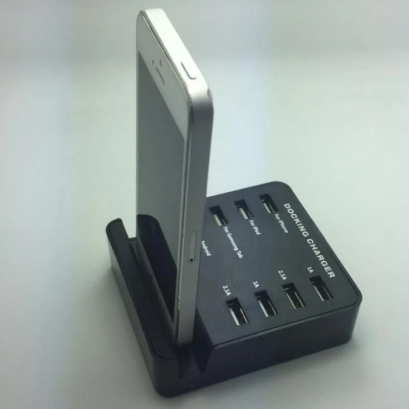 8 Ports Portable USB Socket Desktop Wall EU/US/UK Mobile Phone Adapter Charging Socket For iPhone 5 6 iPad Samsung Charging