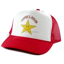 You're A Star Mesh Hat Snapback Adjustable Hat Red
