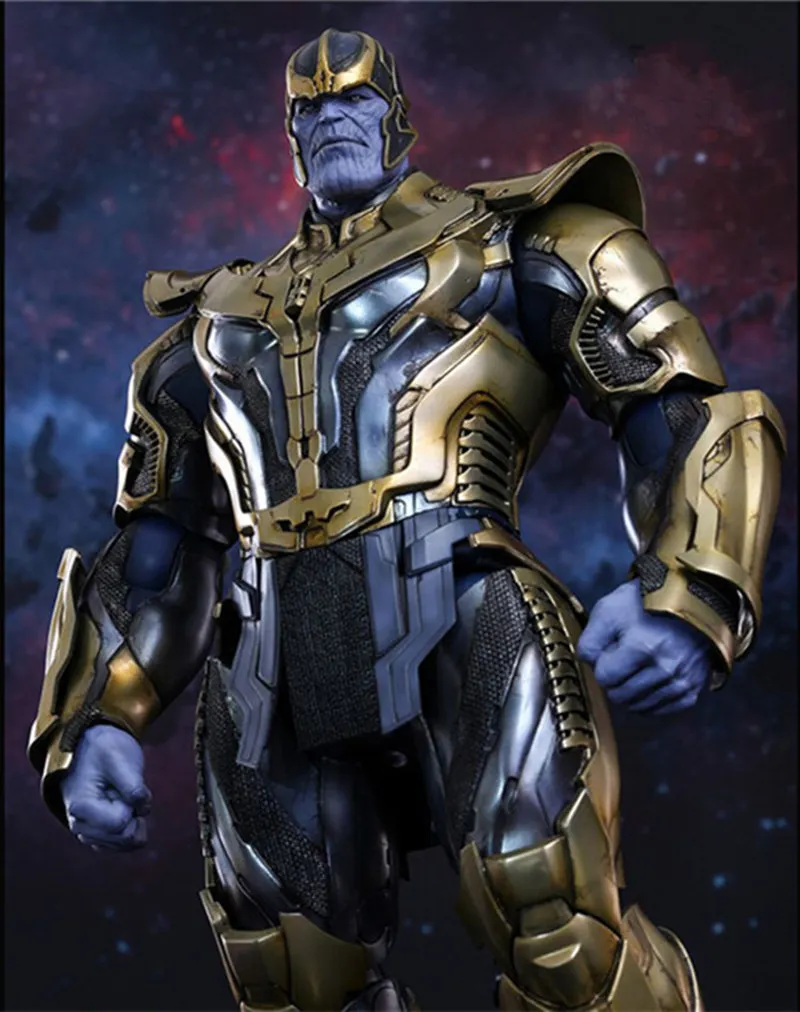 

36cm Marvel Hero Thanos Full-Length collection Action Anime Figures Avengers Endgame Statue PVC Thanos model Toys for kids gift