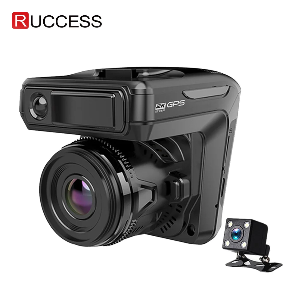  New 3 in 1 Car DVR Dash cam GPS 1296P Car Camera Dual Lens Video Recorder Dashcam Auto Registrator 