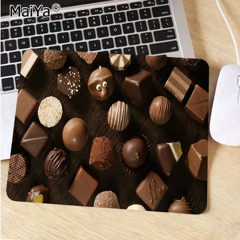 Not Lock Edge25x29cm Коврики для Maiya, милый коврик с изображением шоколада wonka Keyboard, резиновый игровой коврик для мыши, Настольный коврик,, большой коврик для мыши, коврик для клавиатуры - Цвет: Not Lock Edge25x29cm