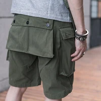 Bronson US Marine Corps P-44 Shorts Vintage Men Military Herringbone Monkey Pants 1