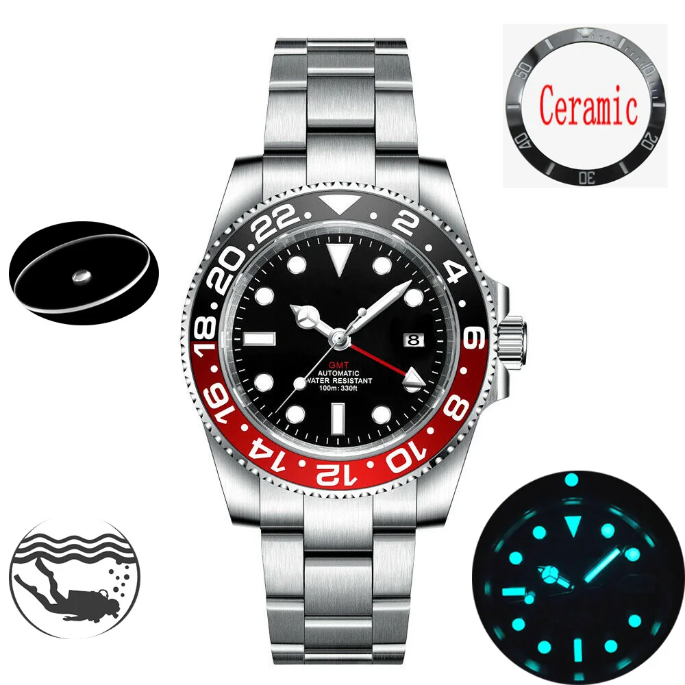 Часы мужские автоматические с керамическим циферблатом 10 бар | Наручные часы