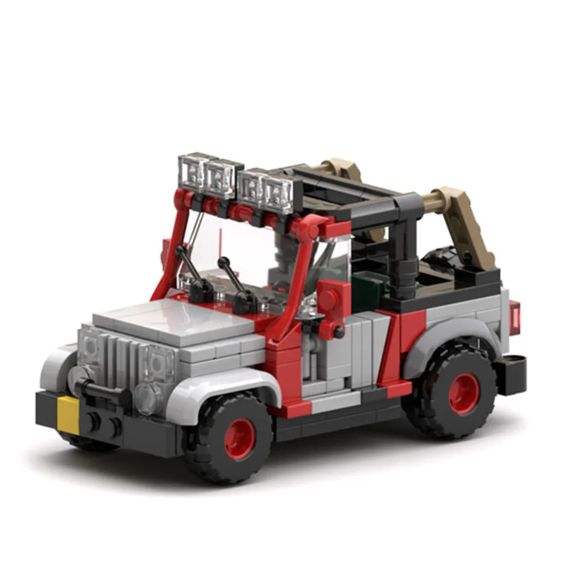 

211Pcs MOC M9019 Model Sightseeing Vehicle DIY Assembly Building Blocks Bricks Toy Gift Home Decor