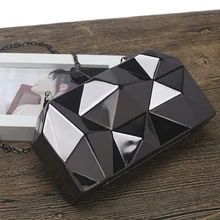 Корейский новые ручные сумки в форме бриллианта железная коробка вечерняя сумка неправильная Геометрическая клатч сумка металлическая вечерняя сумка