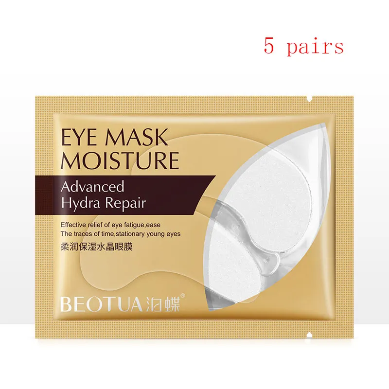 2/3/5 пар золото/коллаген водорослевый маска для глаз! Убирает темные круги под глазами, удалить глазную повязку увлажняющие маски для глаз под глазная повязка для уход за кожей вокруг глаз - Цвет: 5Pairs White