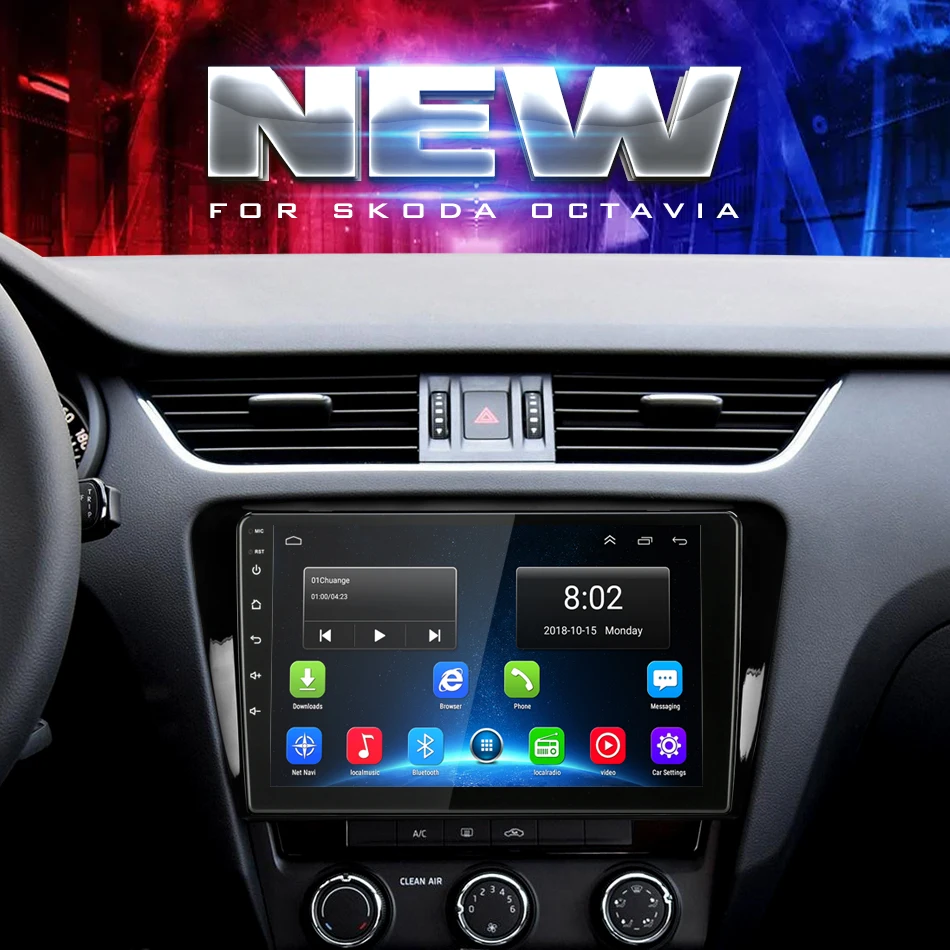 Vtopek Android Автомобильная магнитола для Volkswagen SKODA Octavia 3- мультимедиа dvd-плеер 4G сеть Wifi функция сенсорный экран