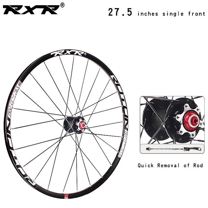 27.5 black front QR RXR горный велосипед, велосипедная ступица, Аксессуары для велосипеда 27,5 RC3, подшипник из углеродного волокна, алюминиевое Велосипедное колесо из сплава - Цвет: 27.5 black front QR