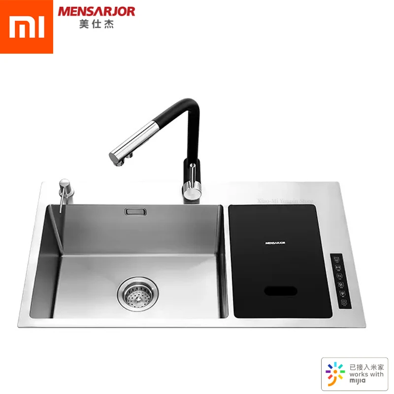Xiaomi Youpin кухонная машина для очистки раковины Автоматическая водопроводная дренажная ультразвуковая волна приуроченная стиральная Mijia App SmartControl