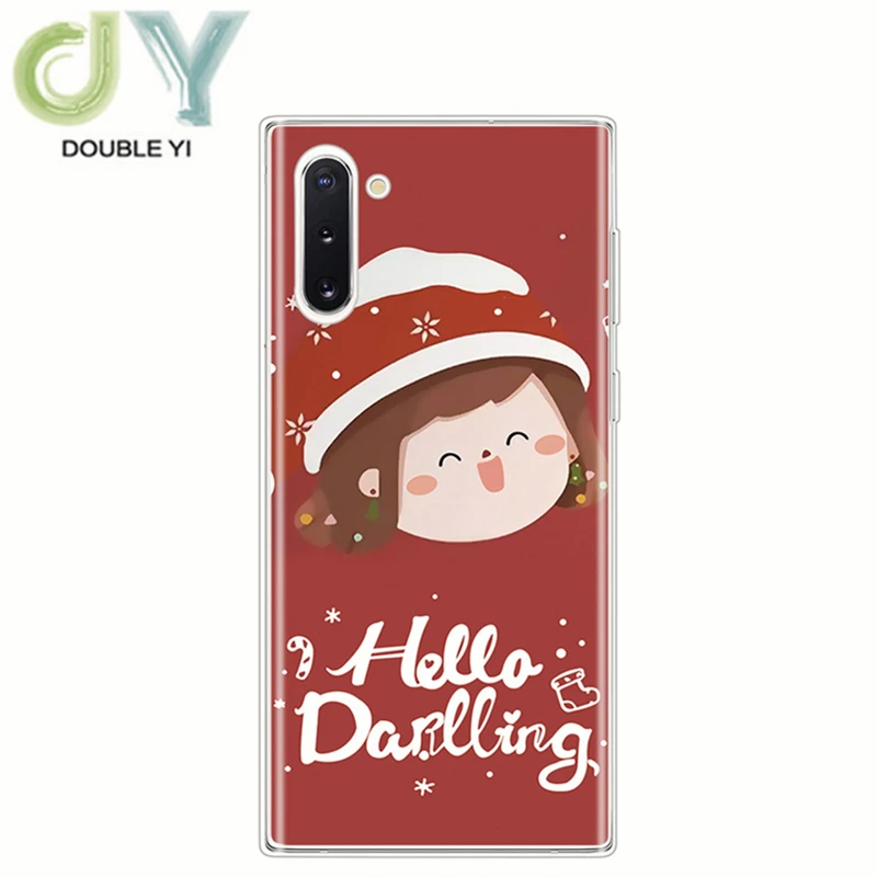 Рождественский Чехол для мобильного телефона samsung s10plus с рисунком из мультфильма note10pro прозрачный j6plus Мягкий защитный чехол для мобильного телефона