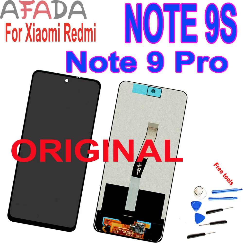 

6.67" Original LCD screen display For Xiaomi Redmi Note 9 Pro Display Touch Screen Digitizer Assembly For Xiaomi Redmi Note 9s